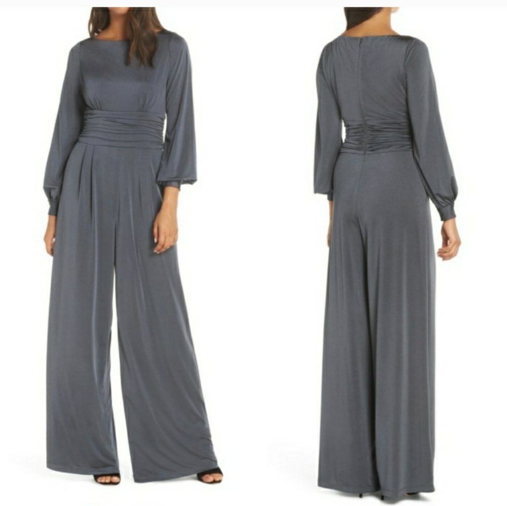 Eliza j jumpsuit wide leg long sleeve